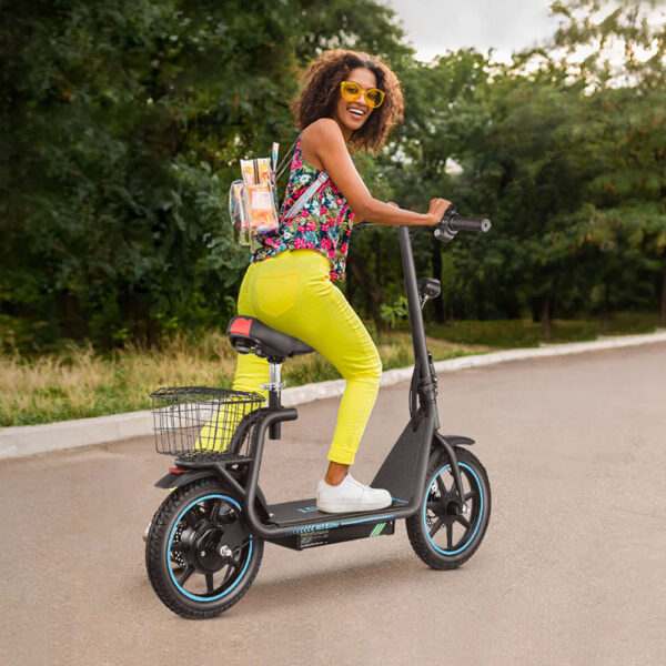 BOGIST M5 ELITE – Honey Whale (Zimablue-Version), tragbares Mini-Elektromotorrad, 500W, 48V, 45 km Reichweite, 13,6Ah herausnehmbarer Akku, 14-Zoll-Reifen