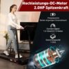 CITYSPORTS Elektrisches Laufband, klappbar, bis zu 12 km/h, mit LED-Display, App-Steuerung und 360° Tablet-Halter, kompakte Walking-Matte für Zuhause und Büro (Neuwertig)