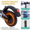 EVERCROSS EV10K MAX ABE Elektroroller für Erwachsene – 55 km Reichweite, 400 W, 20 km/h, faltbarer E-Scooter