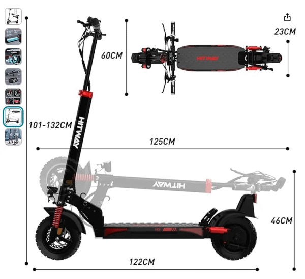 H9ABE Faltbarer Elektroroller, 48V 15,6Ah, App-fähiger E-Scooter mit Straßenzulassung (Neuwertig)