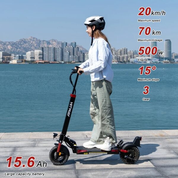 H9ABE Faltbarer Elektroroller, 48V 15,6Ah, App-fähiger E-Scooter mit Straßenzulassung (Neuwertig)