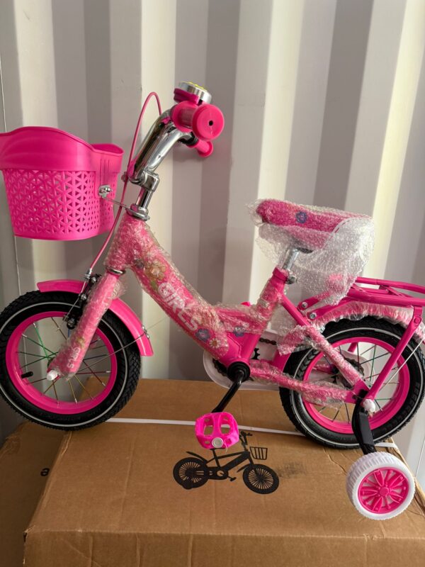 Kinderfahrrad 12, 14, 16, 18, 20 Zoll für Jungen & Mädchen von 2 bis 10 Jahren – mit Korb & Stützrädern, verschiedene Farben