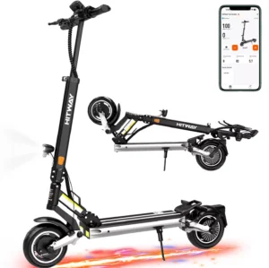 Hitway H6 E-Scooter 500W 48V 15,6Ah 70 km Reichweite 10" Luftreifen Faltbar