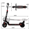 HITWAY H9 Straßenzugelassener ABE Elektroroller, 10 Zoll, 500W, 48V 15,6 Ah E-Scooter